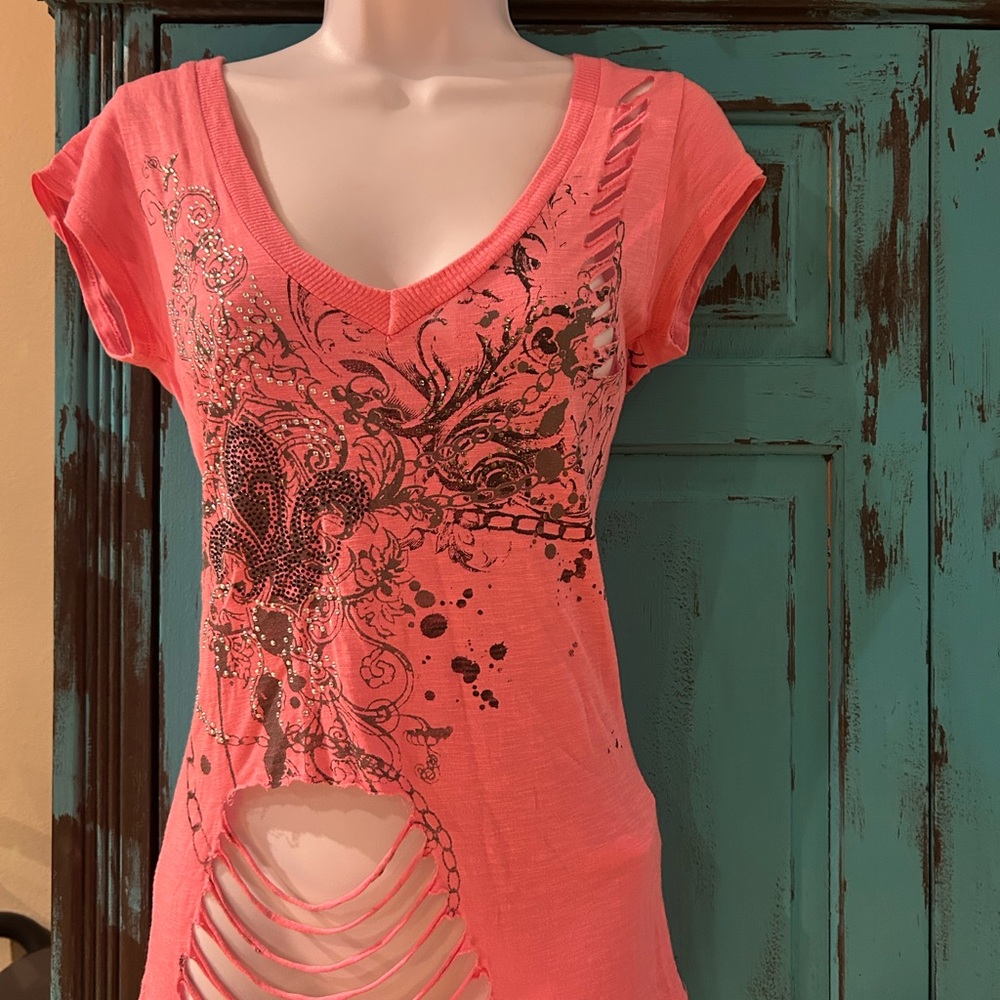 Zarga Pink Graphic Top